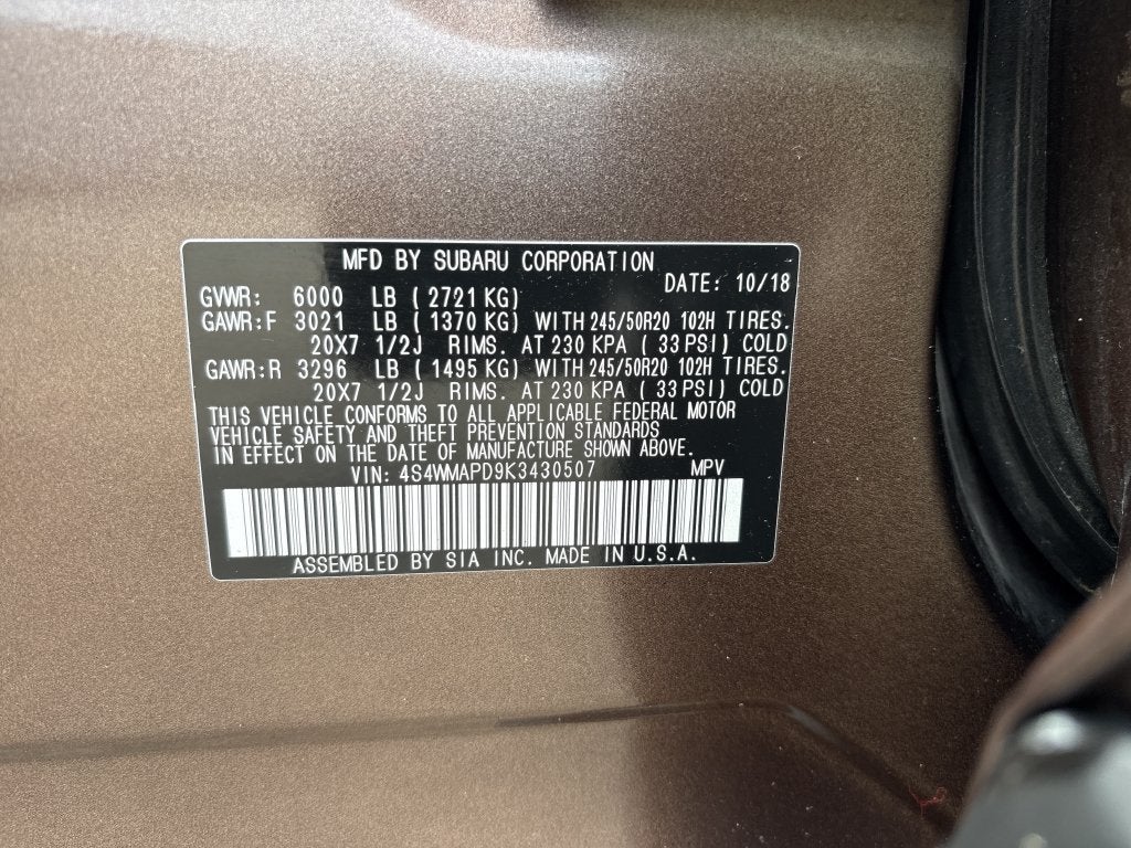 2019 Subaru Ascent Limited
