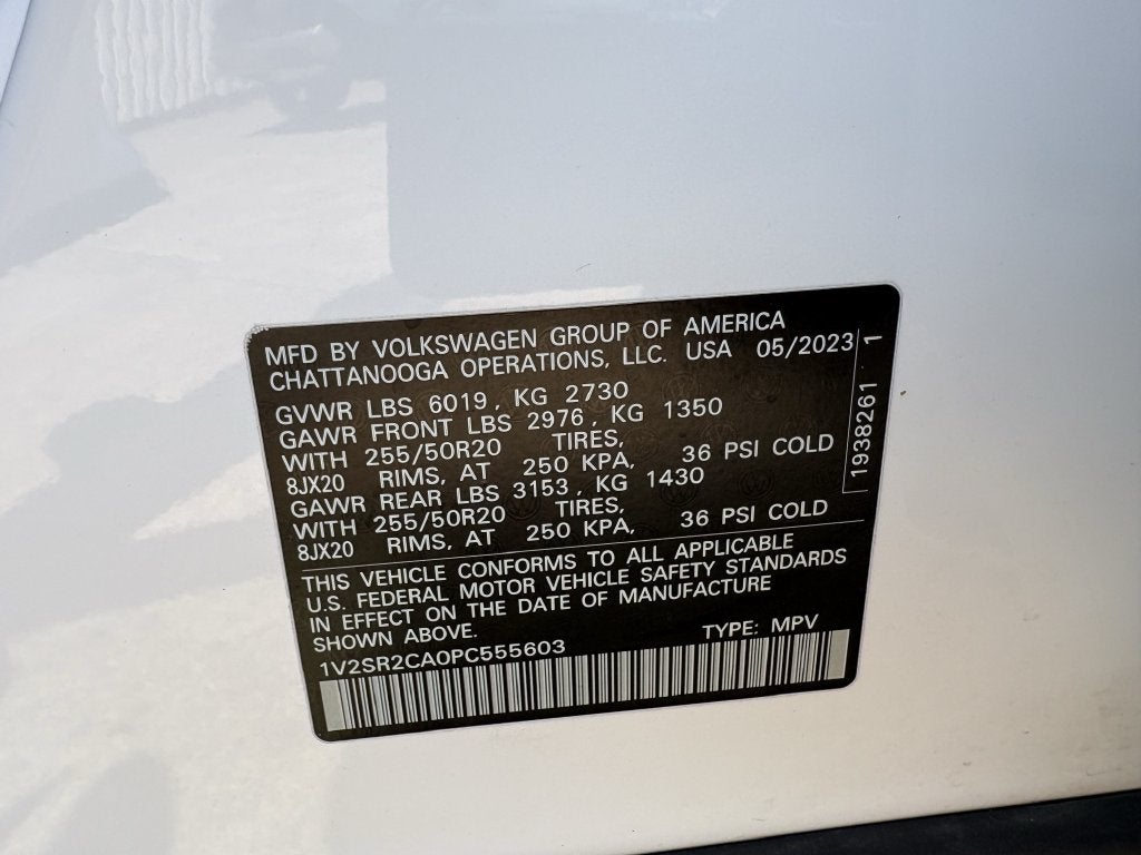 2023 Volkswagen Atlas 3.6L V6 SEL R-Line