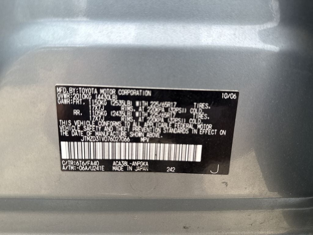 2007 Toyota RAV4 Limited