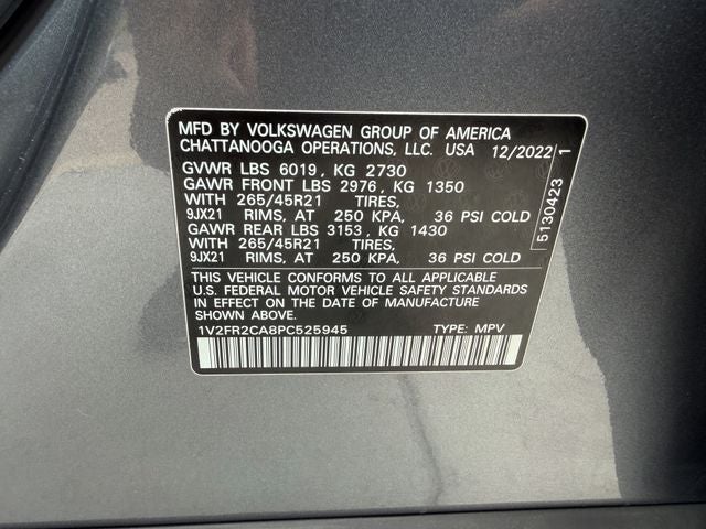 2023 Volkswagen Atlas 3.6L V6 SEL Premium R-Line