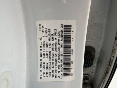 2015 Honda Accord Hybrid Base
