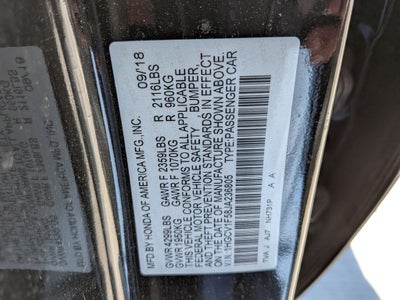 2018 Honda Accord EX-L