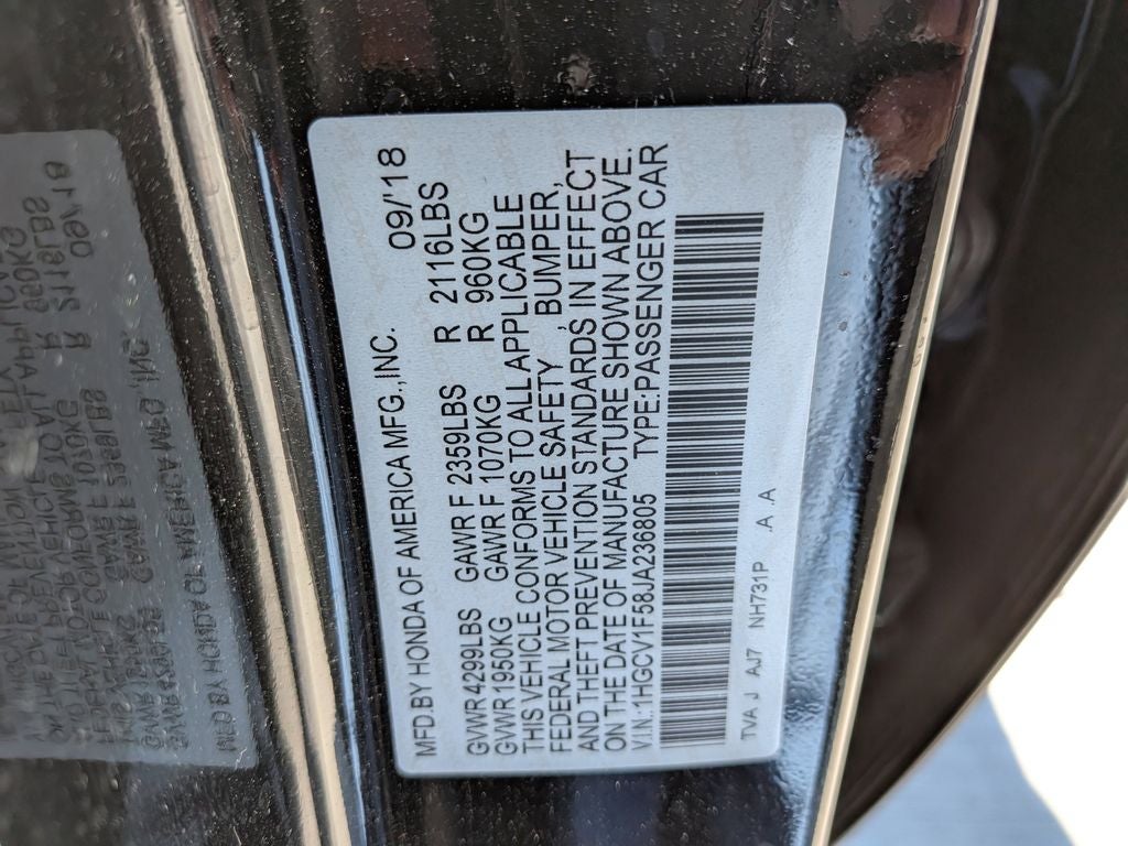 2018 Honda Accord EX-L