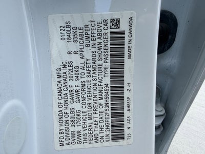 2022 Honda Civic Sport