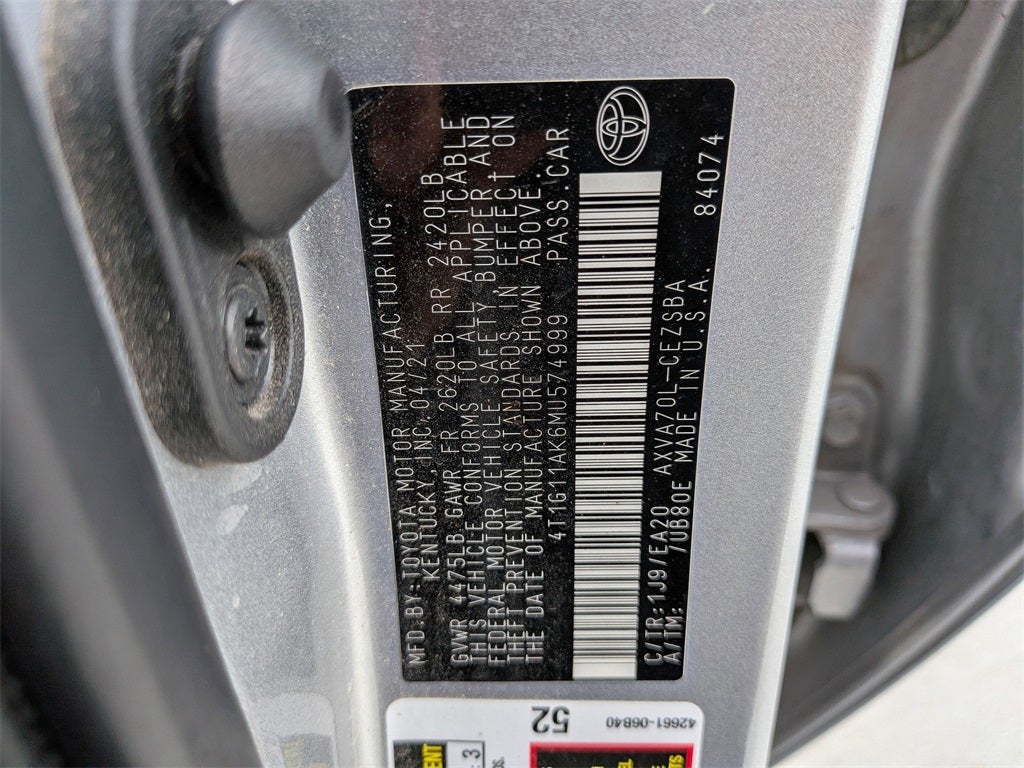 2021 Toyota Camry SE