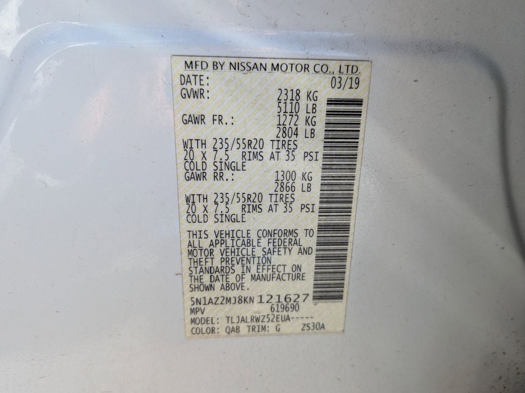 2019 Nissan Murano SL