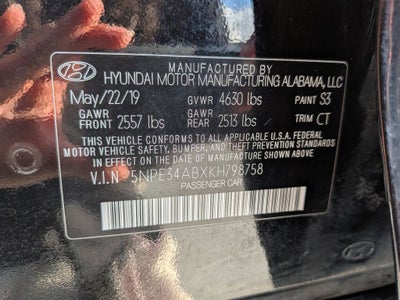 2019 Hyundai Sonata Limited