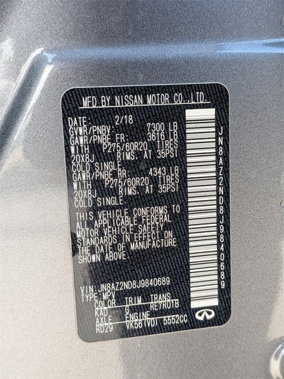 2018 INFINITI QX80 Base