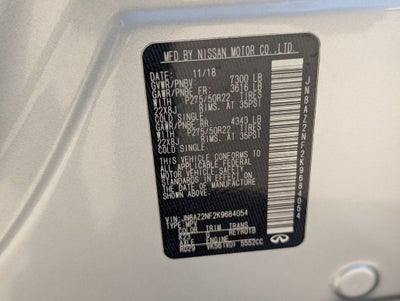 2019 INFINITI QX80 LUXE