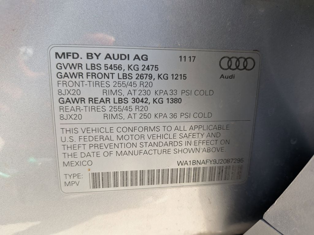 2018 Audi Q5 2.0T Premium quattro