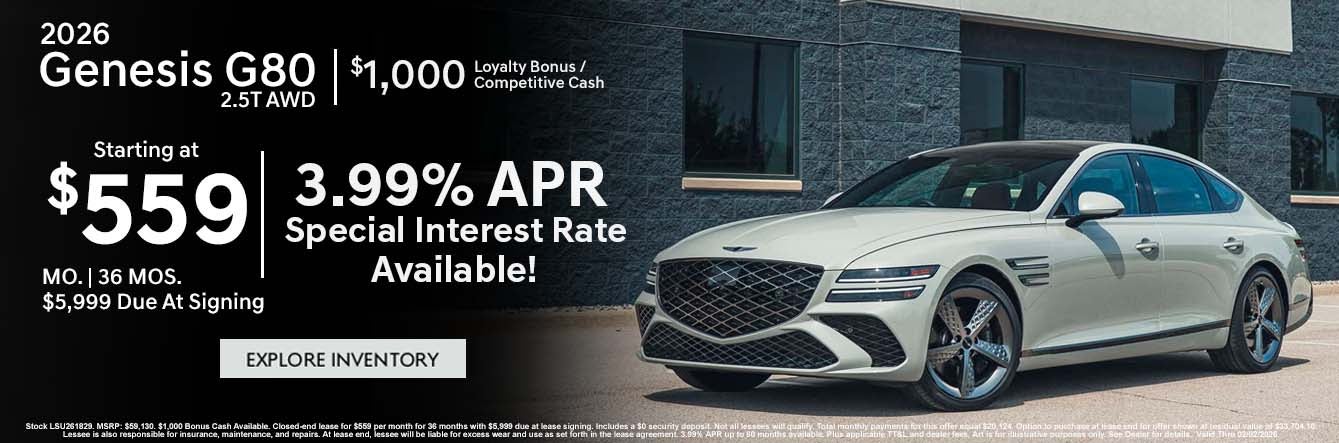 2026 GENESIS G80 2.5T AWD