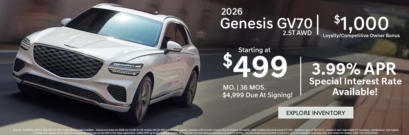 2026 GENESIS GV70 2.5T AWD